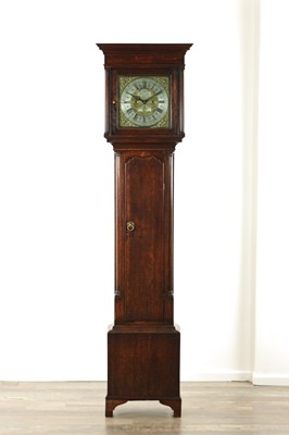 Lot 1162 - WILLIAM HARGRIEVES, SETTLE. A GEORGE III OAK 30-HOUR LONGCASE CLOCK