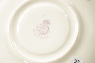 Lot 51 - A COLLECTION OF ROYAL WORCESTER INCLUDING FRUIT WORCESTER CUP AND SAUCER