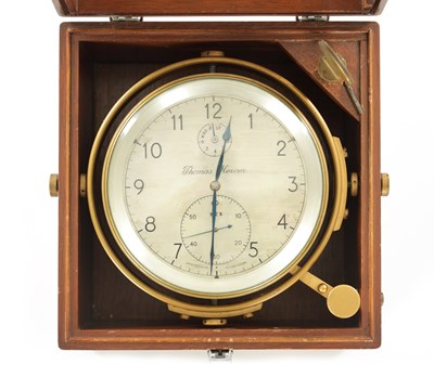 Lot 1062 - THOMAS MERCER, ST. ALBANS. A MID 20TH CENTURY EIGHT-DAY MARINE CHRONOMETER