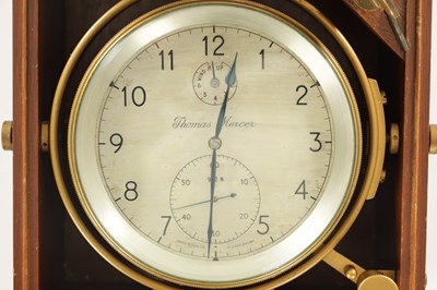 Lot 1062 - THOMAS MERCER, ST. ALBANS. A MID 20TH CENTURY EIGHT-DAY MARINE CHRONOMETER