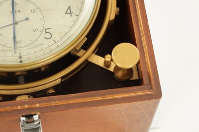 Lot 1062 - THOMAS MERCER, ST. ALBANS. A MID 20TH CENTURY EIGHT-DAY MARINE CHRONOMETER