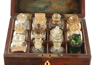 Lot 1253 - AN 18TH CENTURY MAHOGANY CASED APOTHECARY BOX