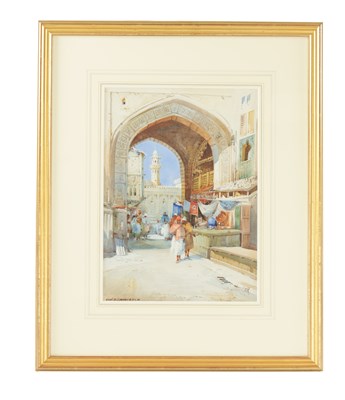 Lot 958 - NOEL HARRY LEAVER (1889-1951) A 20TH CENTURY WATERCOLOUR OF A NORTH AFRICAN STREET SCENE