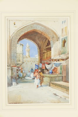 Lot 958 - NOEL HARRY LEAVER (1889-1951) A 20TH CENTURY WATERCOLOUR OF A NORTH AFRICAN STREET SCENE