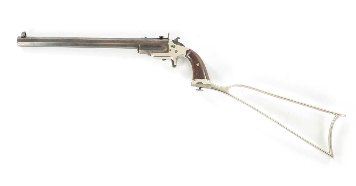 Lot 646 - FRANK WESSON, USA. A SCARCE .32 SINGLE-SHOT RIMFIRE POCKET RIFLE, MODEL 1870