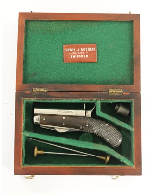 Lot 666 - A CASED UNWIN AND ROGERS COMBINATION PISTOL