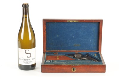 Lot 662 - A CASED ENGLISH TRANTER TYPE .38 RIM FIRE REVOLVER SIGNED BY EDWARD LONDON.