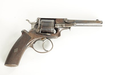 Lot 662 - A CASED ENGLISH TRANTER TYPE .38 RIM FIRE REVOLVER SIGNED BY EDWARD LONDON.
