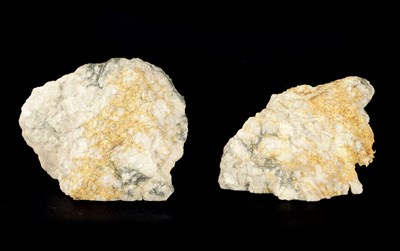 Lot 280 - TWO RARE AND LARGE PURE GOLD AND QUARTZ SPECIMENS