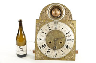 Lot 1121 - HAULDEN, KENDALL. A GEORGE II EIGHT-DAY SPHERICAL MOON LONGCASE MOVEMENT