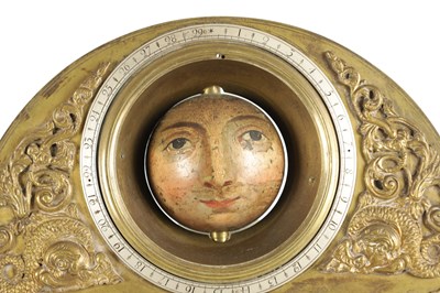 Lot 1121 - HAULDEN, KENDALL. A GEORGE II EIGHT-DAY SPHERICAL MOON LONGCASE MOVEMENT
