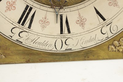 Lot 1121 - HAULDEN, KENDALL. A GEORGE II EIGHT-DAY SPHERICAL MOON LONGCASE MOVEMENT