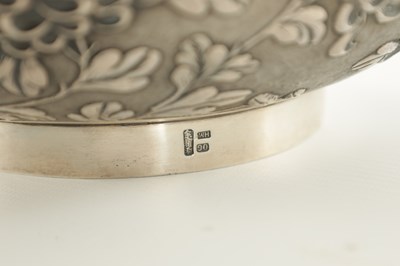 Lot 165 - A LATE 19TH CENTURY CHINESE EXPORT SILVER BOWL BY WANG HING.