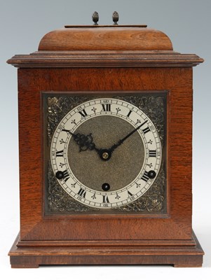 Lot 665 - A MID 20th CENTURY WALNUT CASED BRACKET CLOCK...