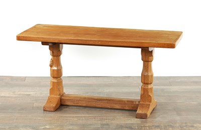 Lot 1417 - A ROBERT ‘MOUSEMAN’ THOMPSON OAK COFFEE TABLE