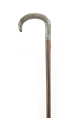 Lot 721 - A LATE 19TH CENTURY FRENCH SILVER TOPPED WALKING STICK