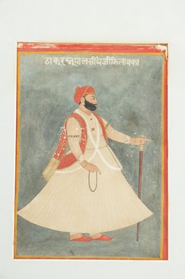 Lot 242 - A COLLECTION OF FOUR 19TH CENTURY INDIAN GOUACHE WATERCOLOURS