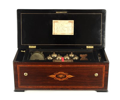 Lot 1276 - A LATE 19TH CENTURY NICOLE FRERES ORCHESTRIAL MECHANICAL MUSICAL BOX