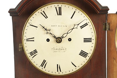 Lot 1195 - GEORGE ORAM, LONDON. A REGENCY INLAID MAHOGANY EIGHT DAY STRIKING BRACKET CLOCK