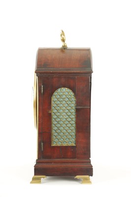 Lot 1195 - GEORGE ORAM, LONDON. A REGENCY INLAID MAHOGANY EIGHT DAY STRIKING BRACKET CLOCK