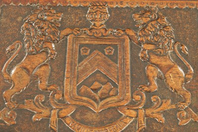 Lot 1163 - AN 18TH CENTURY CARVED WALNUT CONTINENTAL MINIATURE TABLE CASKET