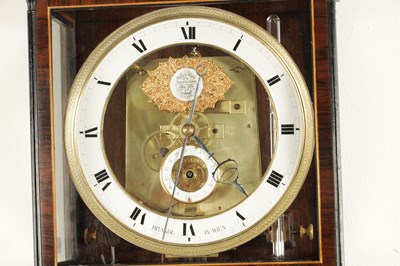 Lot 1234 - AN AUSTRIAN THREE MONTH DURATION BIEDERMEIER REGULATOR WALL CLOCK, SIGNED BRANDL IN WIEN