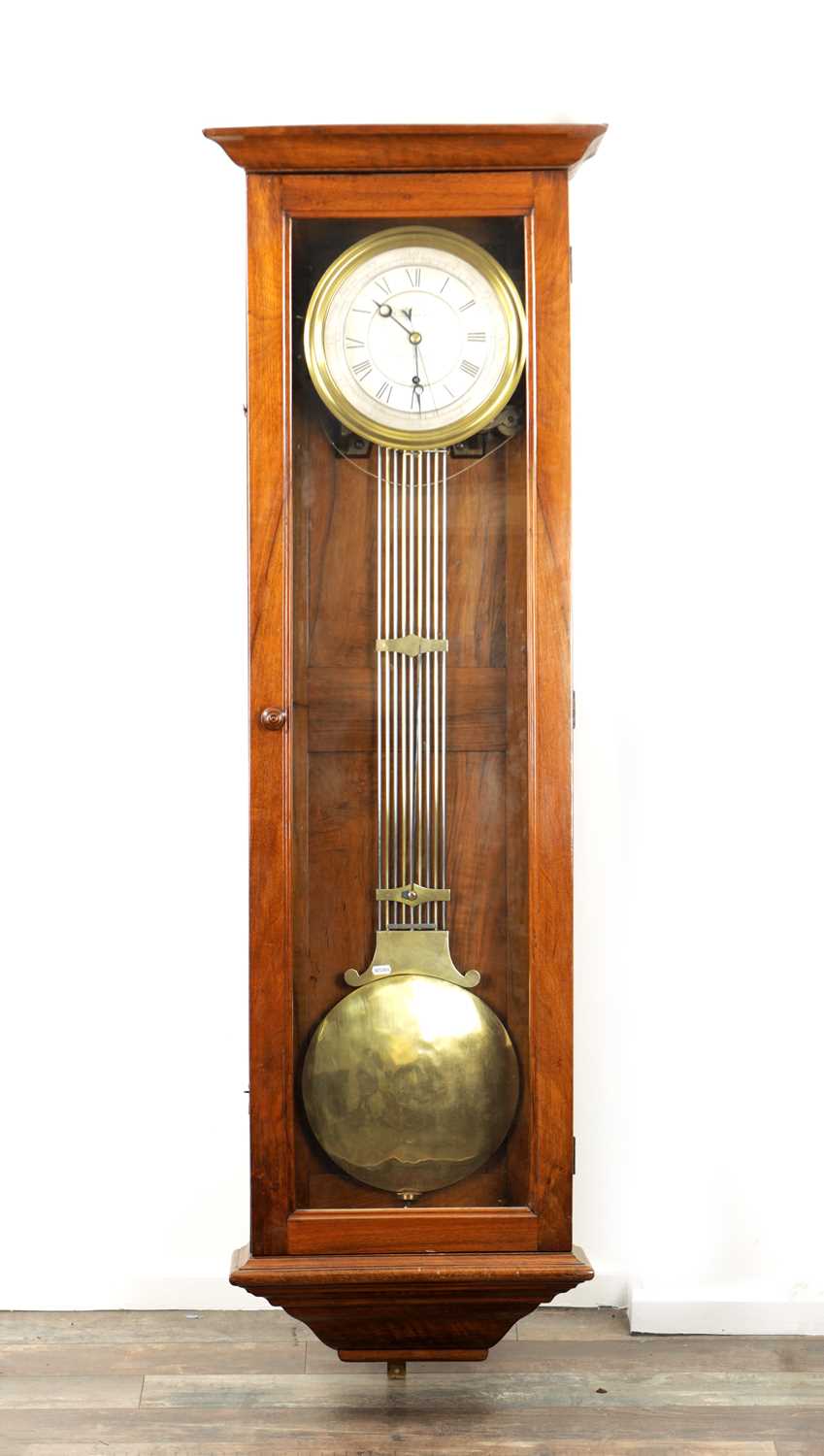 Lot 1116 - LEPAUTE, H. GER DU ROI. A 19TH CENTURY FRENCH WALNUT WALL REGULATOR