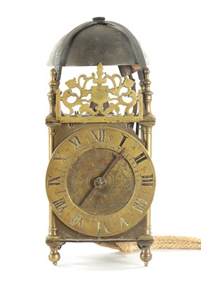 Lot 1097 - A MID 17TH CENTURY PROVINCIAL ENGLISH LANTERN CLOCK