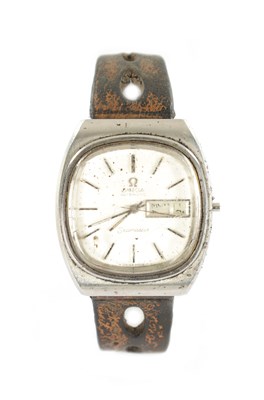 Lot 552 - A 1970'S GENTLEMAN’S  STAINLESS STEEL AUTOMATIC OMEGA SEAMASTER WRISTWATCH