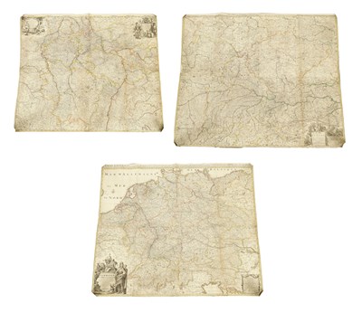 Lot 1003 - A SET OF THREE ANTIQUE MAPS