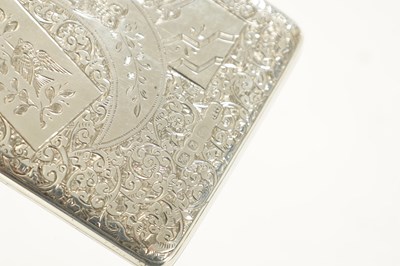 Lot 539 - A LATE 19TH CENTURY AESTHETIC PERIOD SILVER CARD CASE