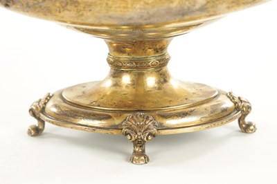 Lot 510 - AN EDWARD VII SILVER GILT TWO-HANDLED BASKET CENTREPIECE