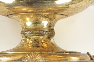 Lot 510 - AN EDWARD VII SILVER GILT TWO-HANDLED BASKET CENTREPIECE