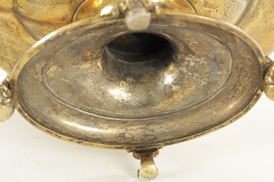 Lot 510 - AN EDWARD VII SILVER GILT TWO-HANDLED BASKET CENTREPIECE