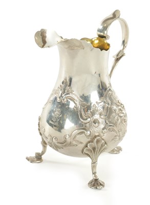 Lot 395 - A VICTORIAN SILVER CREAM JUG