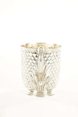 Lot 422 - A VICTORIAN SILVER FOOTED MUG