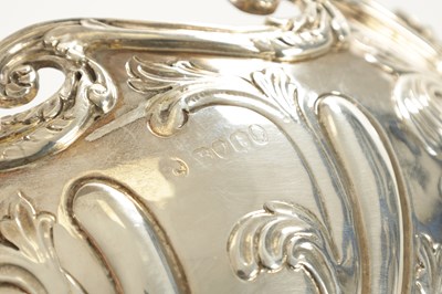 Lot 442 - A VICTORIAN SILVER FOOTED ROSE BOWL