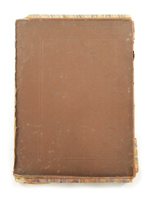 Lot 1007 - A 19TH CENTURY LEATHER BOUND ATLAS OF INDIA