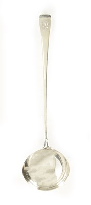 Lot 401 - A GEORGE III SILVER LADLE