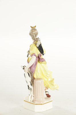 Lot 41 - AN 18TH CENTURY DERBY FIGURE OF A HUNTRESS