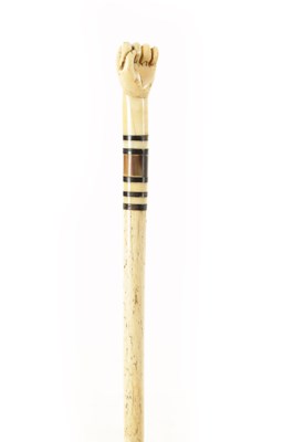 Lot 740 - A SHORT WHALEBONE WALKING STICK