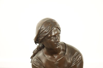 Lot 912 - HENRI CHAPU (FRENCH, 1833-1891) BRONZE SCULPTURE OF JOAN OF ARC