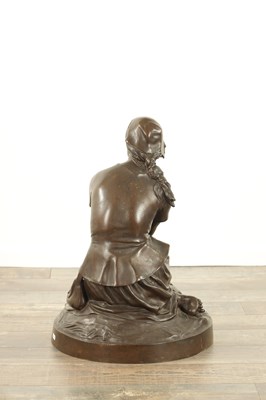 Lot 912 - HENRI CHAPU (FRENCH, 1833-1891) BRONZE SCULPTURE OF JOAN OF ARC