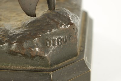 Lot 888 - JEAN DIDIER DEBÜT (1824-1893) A 19TH CENTURY BRONZE FIGURE OF A VIKING