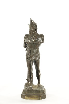 Lot 888 - JEAN DIDIER DEBÜT (1824-1893) A 19TH CENTURY BRONZE FIGURE OF A VIKING