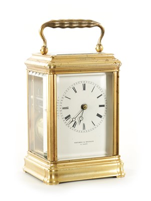 Lot 1193 - VIEYRES & REPINGON, PARIS. A LATE 19TH CENTURY FRENCH GORGE CASED PETITE SONNERIE REPEATING CARRIAGE CLOCK