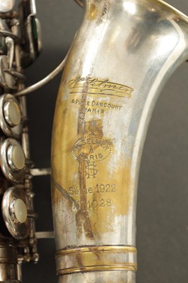 Lot 1282 - AN EARLY HENRI SELMER SERIE 1922 SILVERED BRASS SOPRANO SAXOPHONE