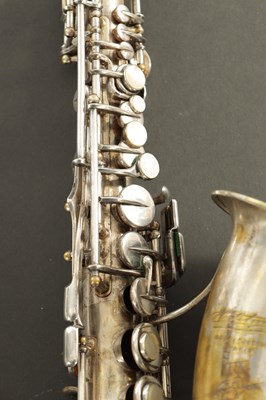 Lot 1282 - AN EARLY HENRI SELMER SERIE 1922 SILVERED BRASS SOPRANO SAXOPHONE