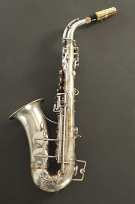 Lot 1282 - AN EARLY HENRI SELMER SERIE 1922 SILVERED BRASS SOPRANO SAXOPHONE