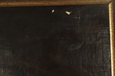 Lot 962 - BRITISH SCHOOL AN 18TH/19TH CENTURY OIL ON CANVAS FULL LENGTH PORTRAIT OF A GENTLEMAN GOLFER